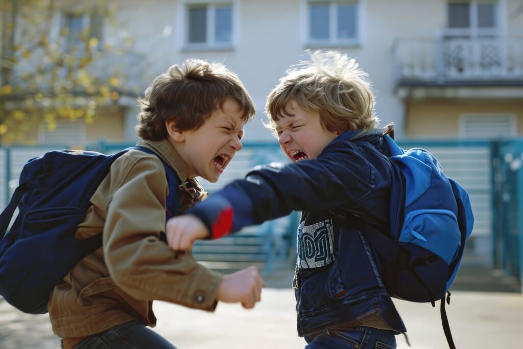 bullying happening school children