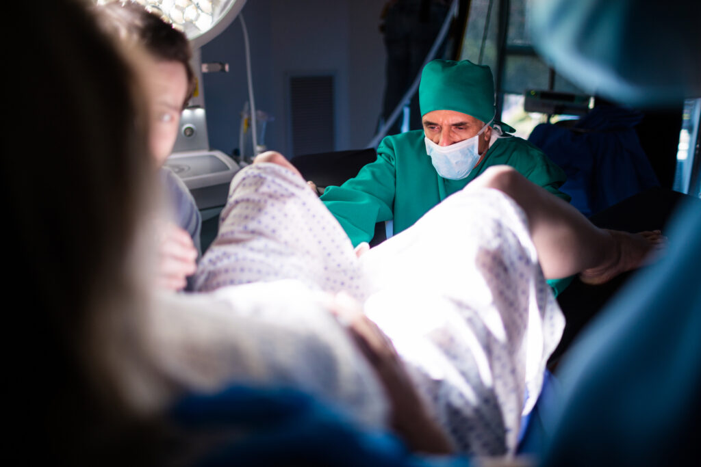 C section delivery