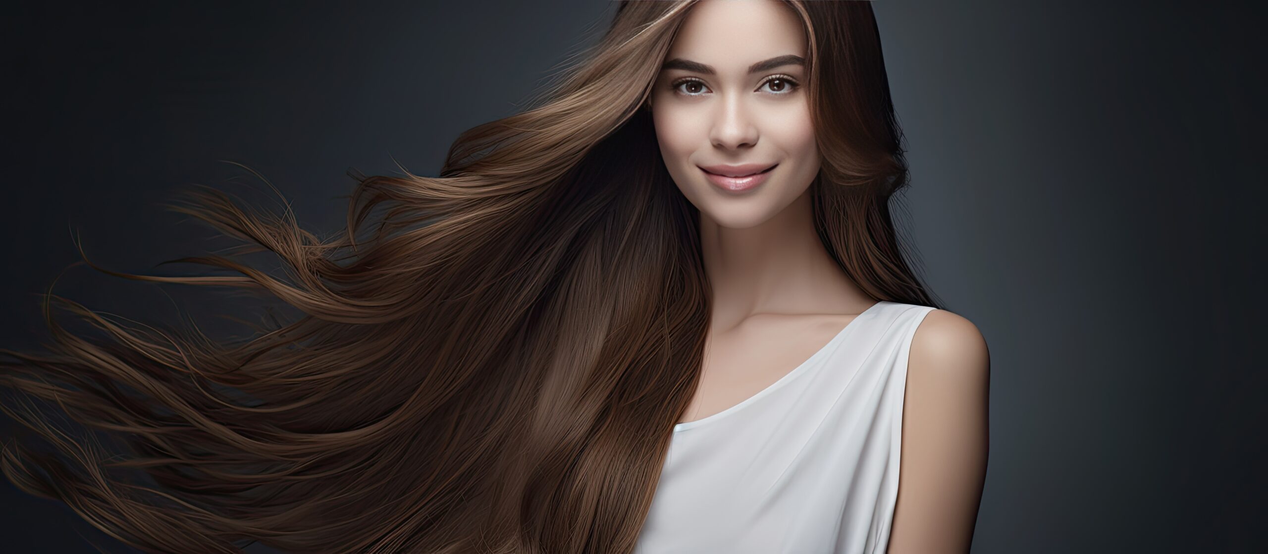 beautiful woman with long hair